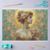 Le Femme Art Nouveau Beauty Romance Dekoupage Seidenpapier (Basteln)