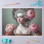 Le Femme Viktorianisch Beauty Romance Fleur Decoup Seidenpapier (Basteln)