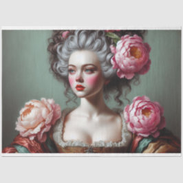 Le Femme Viktorianisch Beauty Romance Fleur Decoup Seidenpapier