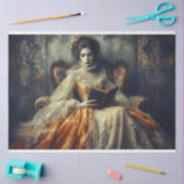 Le Femme Viktorianisch Beauty Romance Fleur Decoup Seidenpapier (Basteln)