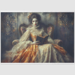 Le Femme Viktorianisch Beauty Romance Fleur Decoup Seidenpapier