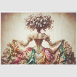 Le Femme Viktorianisch Beauty Romance Fleur Decoup Seidenpapier