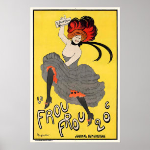 Le Frou Frou Vintage Kunstposter - GerahmtNicht ge Poster