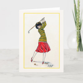 Le Golf French Golf Card Feiertagskarte