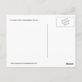 Le Grand Cafe: Fontainebleau, Frankreich Postkarte (Rückseite)