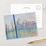 Le Grand Canal | Claude Monet Postkarte<br><div class="desc">Le Grand Canal (1908) von Claude Monet, französischer Impressionist. Dieses Öl auf der Leinwand ist eines von sechs Gemälden, die den Canale Grande hinunter in Richtung der Salute-Kirche sehen, und ein Teil von Monets größeren Gemälden von Venedig, Italien während seines bleibe dort. Verwenden Sie die Entwurfstools, um einen benutzerdefinierten Text...</div>