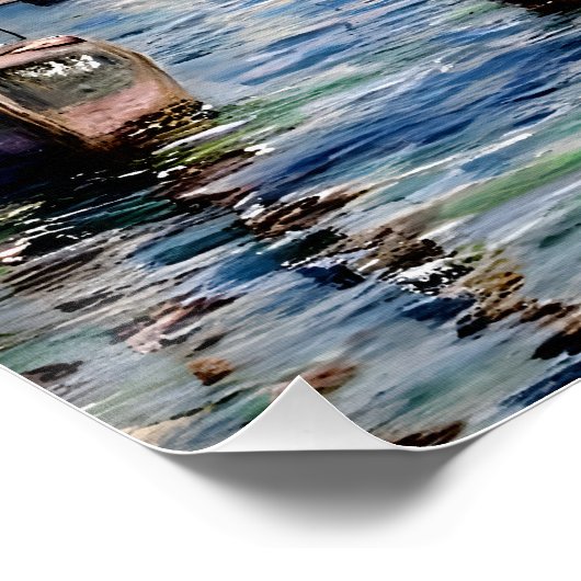 Le Grand Canal Poster (Ecke)