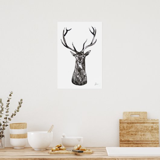 Le Grand Cerf Poster (Küche)