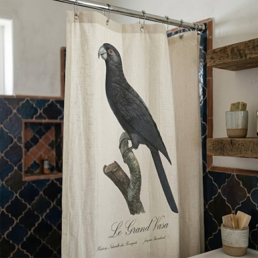 Le Grand Vaza / Greater Vasa Parrot Duschvorhang