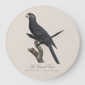 Le Grand Vaza / Greater Vasa Parrot Große Wanduhr (Vorderseite)