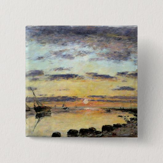 Le Havre, 1889 (Öl auf Leinwand) Button (Vorderseite)