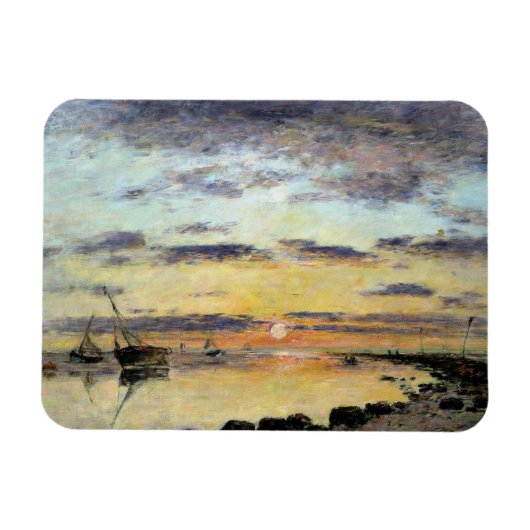 Le Havre, 1889 (Öl auf Leinwand) Magnet (Horizontal)