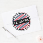 Le Havre City Pride Emblem – French Identity Runder Aufkleber (Umschlag)