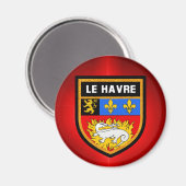 Le Havre Flag Magnet (Vorderseite/Rückseite)