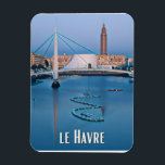 Le Havre Foto Vintage Magnet<br><div class="desc">Le Havre ist eine Gemeinde im Nordwesten Frankreichs im Departement Seine-Maritime in der Normandie. Sie befindet sich am rechten Ufer der Seine-Mündung am Ärmelkanal. Sein Hafen ist nach dem Hafen von Marseille der zweite Hafen für den Gesamtverkehr und nach dem ersten französischen Hafen für Container.</div>