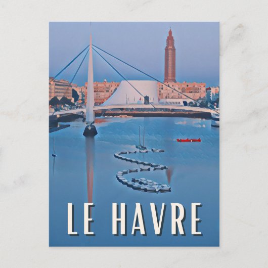 Le Havre Foto Vintage Postkarte (Vorderseite)