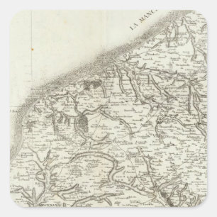 Le Havre Quadratischer Aufkleber