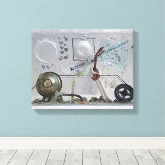 Le Heros Technologique K7 1986 Mixed-Media Geek C Leinwanddruck (Insitu (Holzboden))