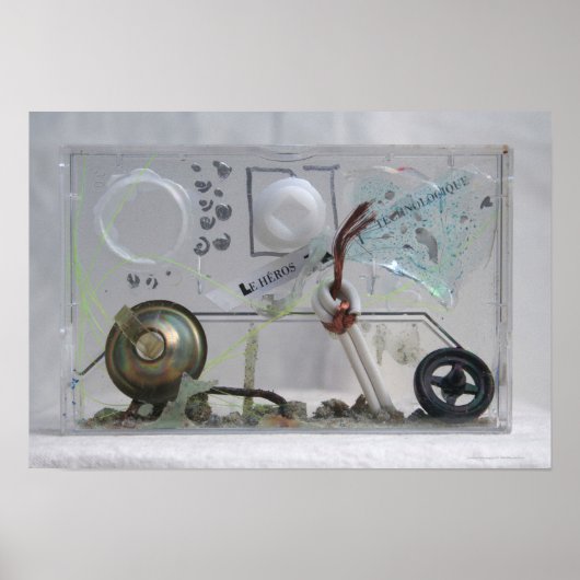 Le Heros Technologique K7 1986 Mixed-Media Geek P Poster (Vorne)