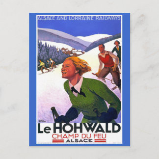 Le Hohwald Vintages französisches Reiseposter Postkarte