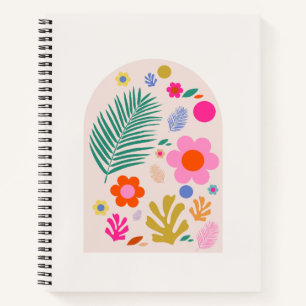 Le Jardin 04 Retro-Blume Modernes Flora Notizblock
