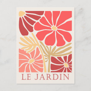 Le Jardin Boho Blume Feiertagspostkarte