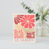 Le Jardin Boho Blume Feiertagspostkarte (Stehend Vorderseite)