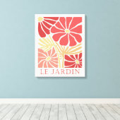 Le Jardin Boho Blume Leinwanddruck (Insitu (Holzboden))