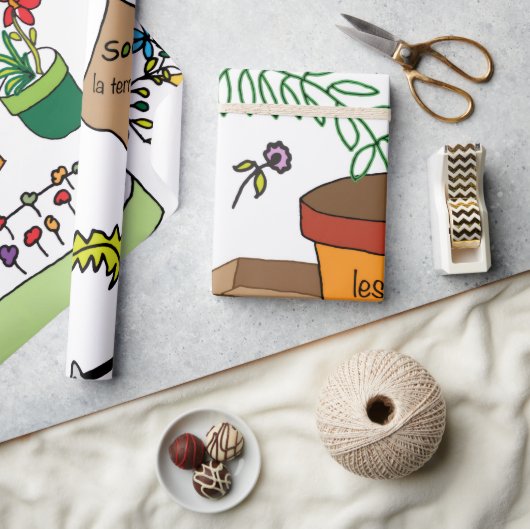 Le Jardin (Der Garten) Geschenkpapier (Kunsthandwerk)