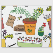 Le Jardin (Der Garten) Geschenkpapier (Flach)