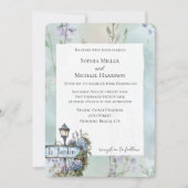 Le Jardin (der Garten) Hübsche Blumenhochzeit Einladung (Vorderseite)