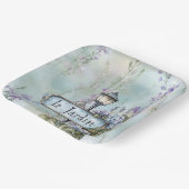 Le Jardin (der Garten) Hübsche violette Blumen Pappteller (Gewinkelt)