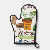 Le Jardin (Der Garten) Ofenhandschuh (Vorderseite)