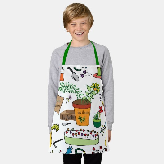 Le Jardin (Der Garten) Schürze (Getragen)