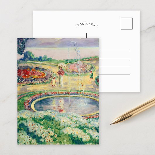 Le Jardin Fleuri | Henri Lebasque Postkarte