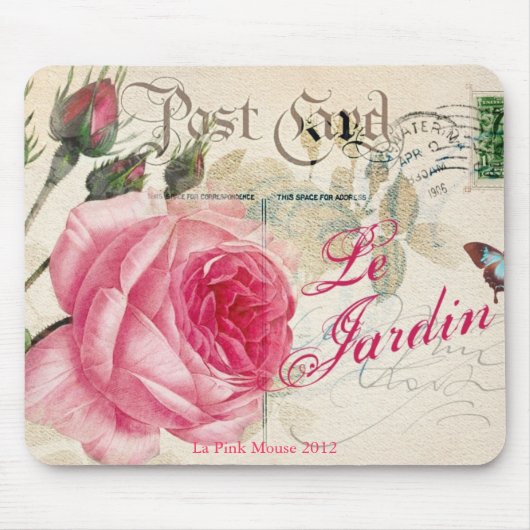 Le Jardin, französisch Inspiriert, Mouse Pad Mousepad (Vorne)