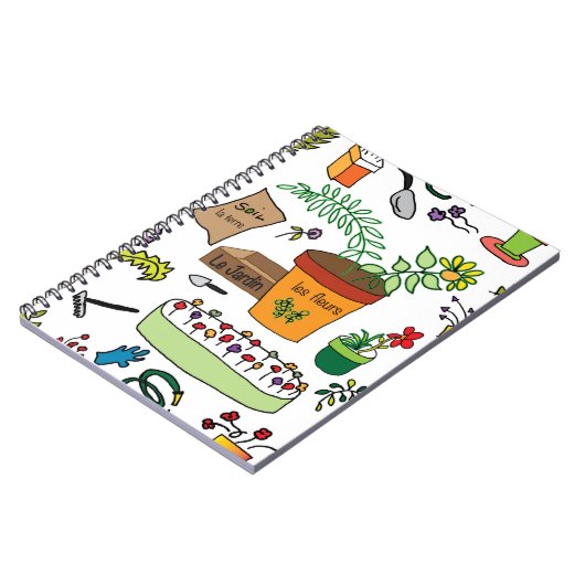 Le Jardin (Garten) Notizblock (Linke Seite)