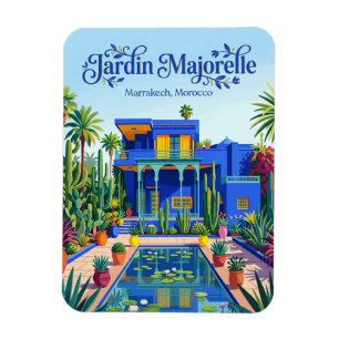 Le Jardin Majorelle Marokko Magnet
