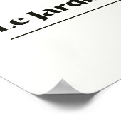 Le Jardin Poster (Ecke)