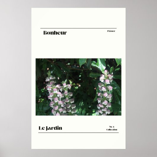 Le Jardin Poster (Vorne)