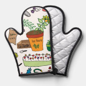 Le Jardin (The Garden) Ofenhandschuh (Vorderseite/Rückseite)