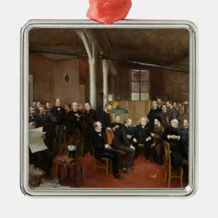 Le Journal des Debats, 1889 Silbernes Ornament