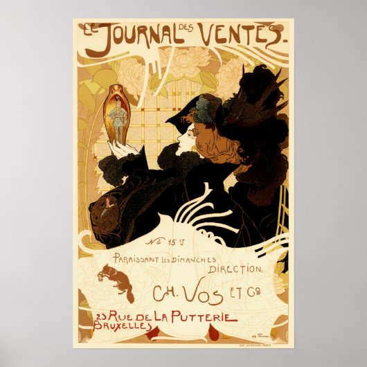LE JOURNAL DES VENTES von Georges De Feure French Poster (Vorne)