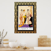 Le Jugement De Paris Art Deco Poster (Küche)