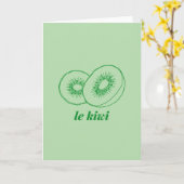 le kiwi karte (Gelbe Blume)