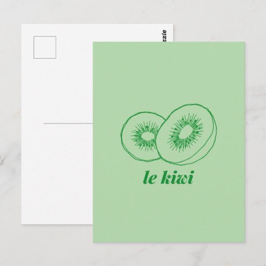 le kiwi postkarte (Vorne/Hinten)