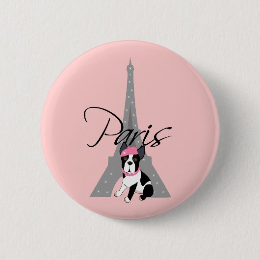 Le kleines Chien à Paris Button (Vorderseite)