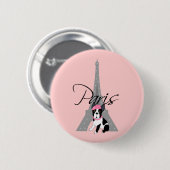 Le kleines Chien à Paris Button (Vorne & Hinten)
