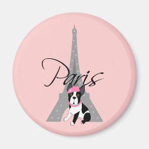 Le kleines Chien à Paris Magnet