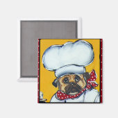 Le Koch Mops Magnet (Vorderseite/Rückseite)